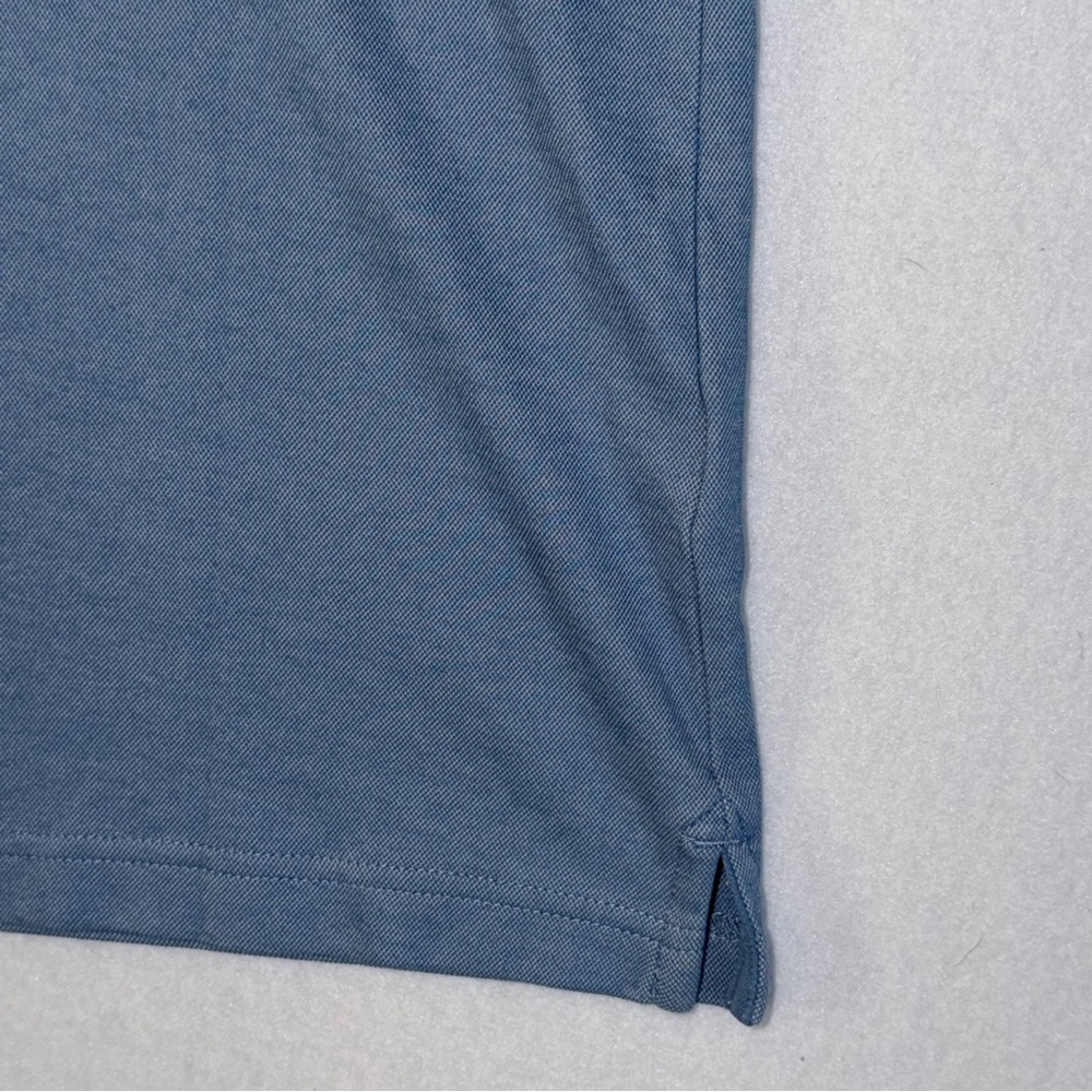 Tasso Elba Supima Blue Polo Golf Shirt - Picture 4 of 7